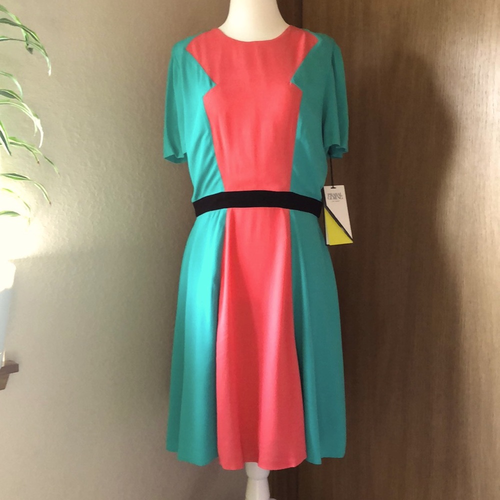 Prabal Gurung color block dress 💖💚 NWT